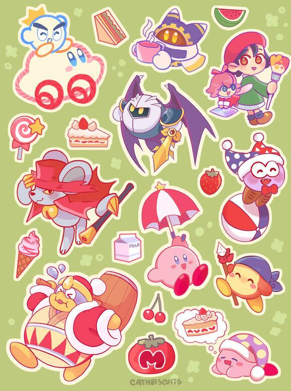 Kirby Sticker Sheet