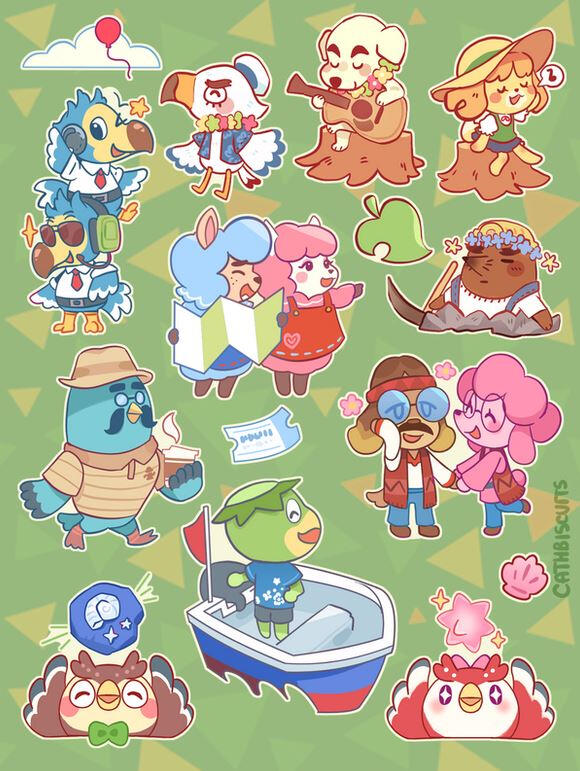 ACNH Sticker Sheet